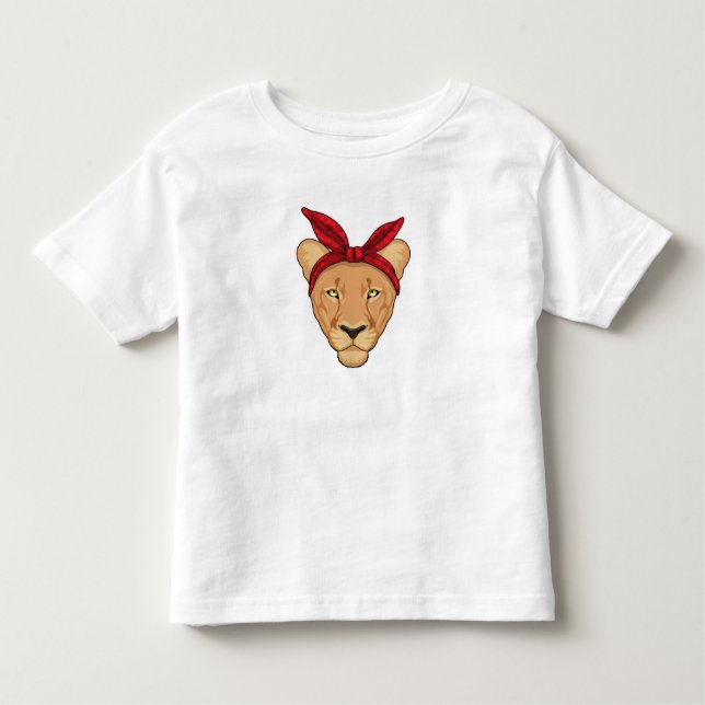 Lioness med Bandana T Shirt (Framsida)