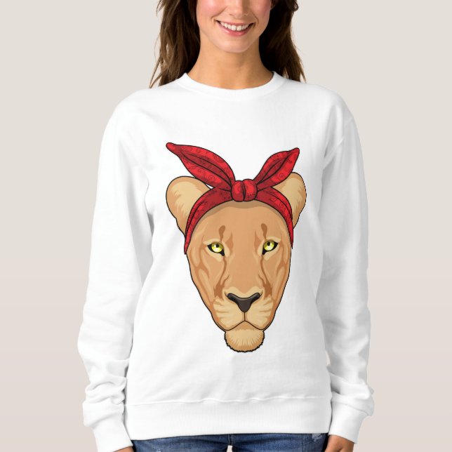 Lioness med Bandana T Shirt (Framsida)