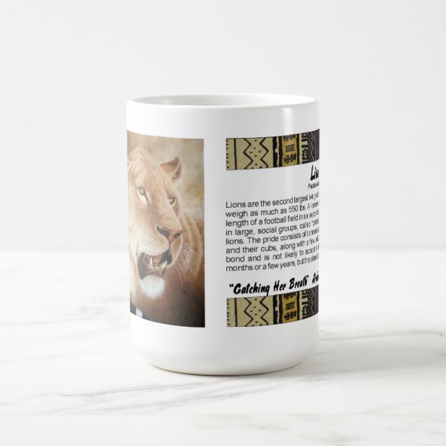 Lioness på henne döda kaffemugg (Center)