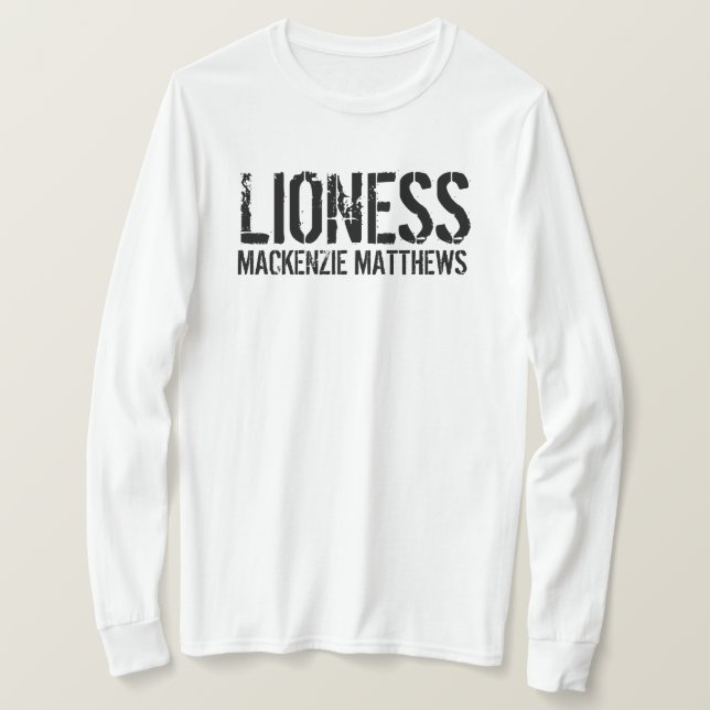 Lioness Personlig Kvinnors Långärmad T Shirt (Design framsida)