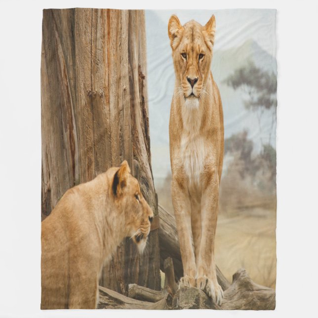 Lioness Regler Fleecefilt (Framsidan)
