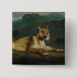 Lioness som reclining, c.1855 (olja på panel) knapp