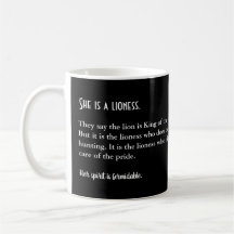 Lioness Thated Inspirational Coffee Mugg