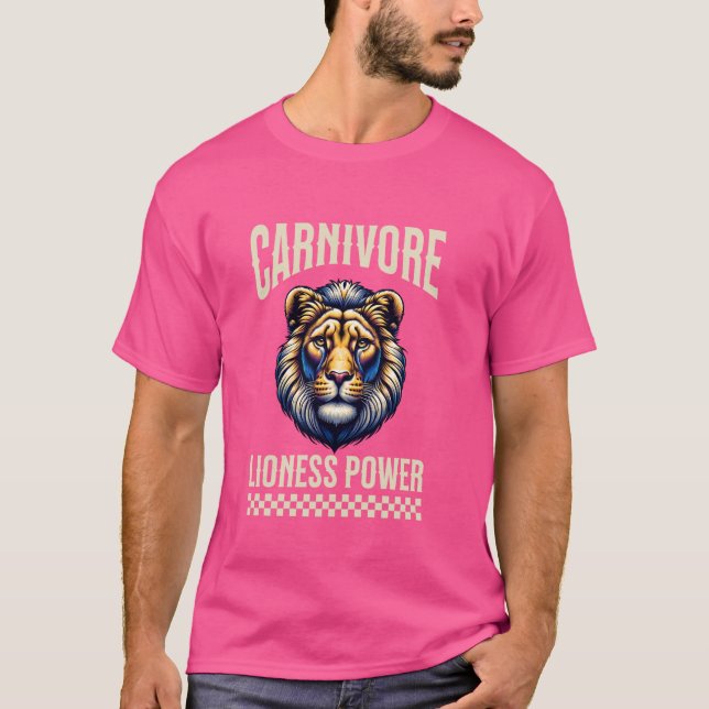 Lioness Zero Carb Lejont ätare T Shirt (Framsida)