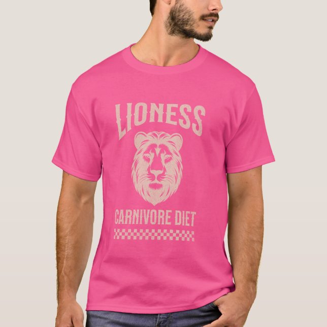 Lioness Zero Carb Lejont ätare T Shirt (Framsida)
