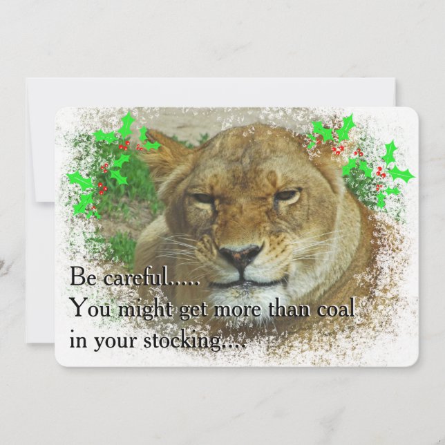 Lionessan Jul Julkort (Framsida)