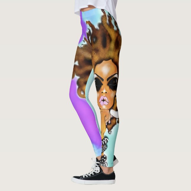 Lionessdamasker Leggings (Vänster)