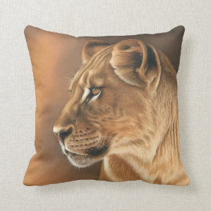 Lionessen dämpar kudde