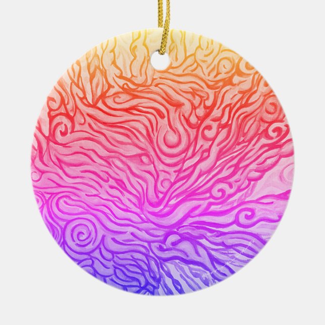 Lionfish Ceramic Ornament - konst av NessieYaraArt (Framsidan)