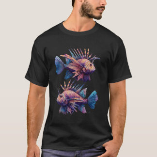 Lionfish Lion Fish Lover Artwork Motif Sea Ocean A T Shirt