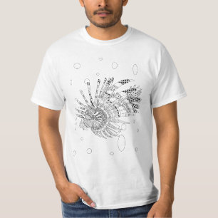 Lionfish Vuxen Coloring Shirt Tee Shirt