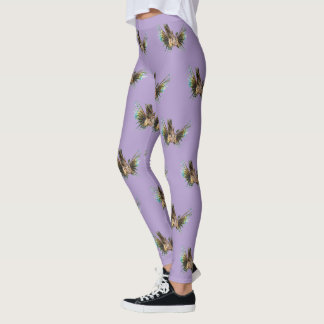 Lionfisk - Abstrakt design - Klipp ut ur ett foto Leggings