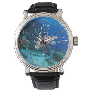 Lionfisk eller Pterois Miles, Ocean Reef Fish Armbandsur
