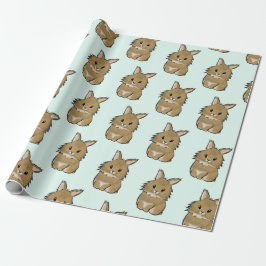 Lionhead bunny  presentpapper