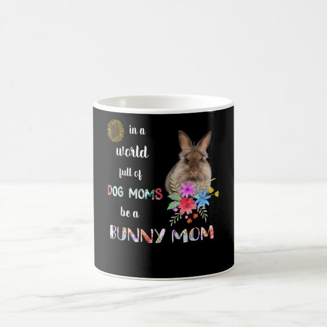 Lionhead Bunny Rabbit Mamma Kaffemugg (Center)