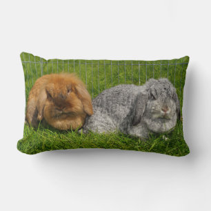 Lionhead Holland Mini Lop Bunny Rabbit Lumbarkudde