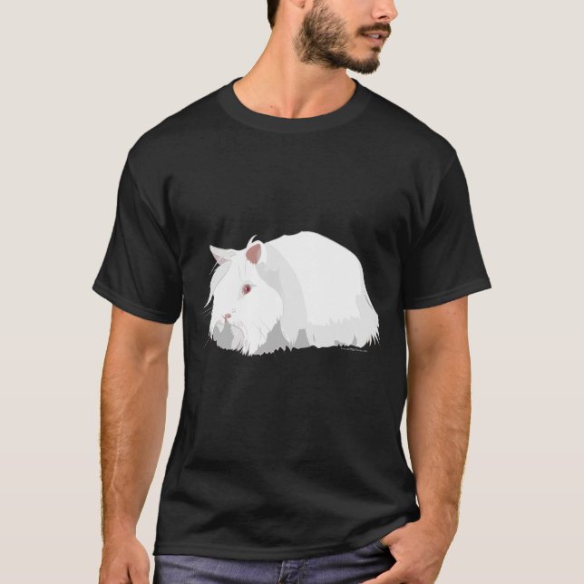 Lionhead Rabbit - Ruby Eyed White REW T Shirt (Framsida)