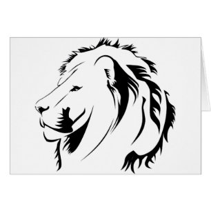 Lionhead Tribiales Hälsningskort