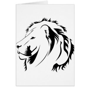 Lionhead Tribiales Hälsningskort