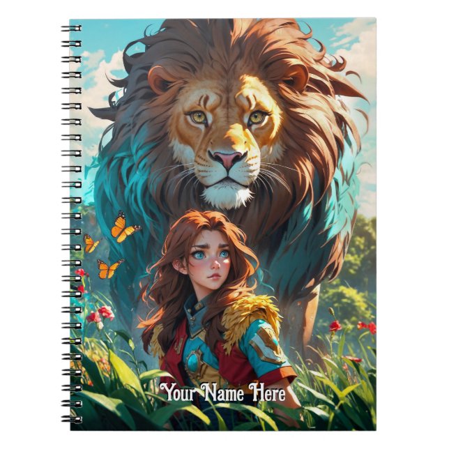 Lionhearted Guardian Anteckningsbok (Framsidan)