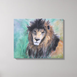 Lions blick canvastryck