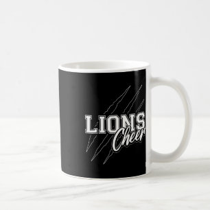 Lions Cheer Tillbaka Till Skolan Cheerleading Team Kaffemugg