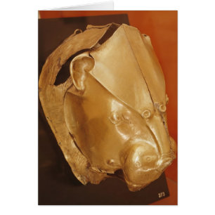 Lions head rhyton hälsningskort