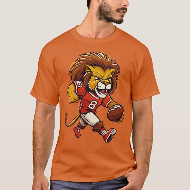Lions TouchdownAmerikansk T Shirt (Framsida)