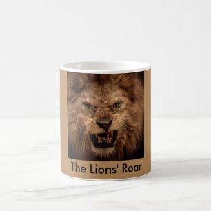 Lion'sen vrålar kaffemuggen magisk mugg