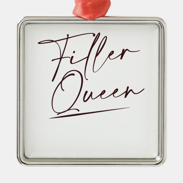 Lip Filler Queen Injecables Aesthetic N Julgransprydnad Metall (Framsidan)