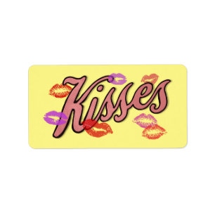 LIP KISSES ADRESSETIKETT