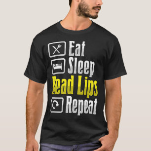 Lip Reading ASL Hand Gesture Döv Hearing Loss Awa T Shirt