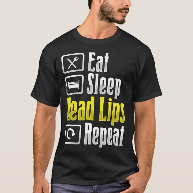 Lip Reading ASL Hand Gesture Döv Hearing Loss Awa T Shirt (Framsida)