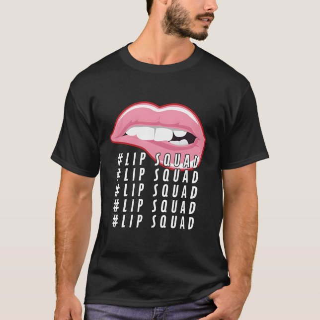 Lip Squad Dermal Filler Aesthetic Nurse Injector T Shirt (Framsida)