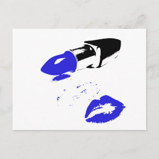 Lip Stick kiss Vykort