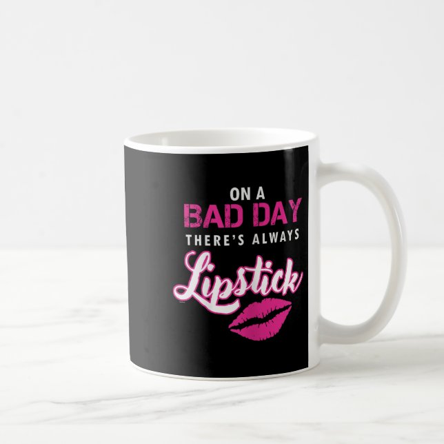 Lip Stick Maka till kvinnouppmuntran Kaffemugg (Höger)
