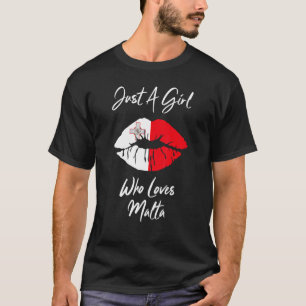 Lip Women's Girls Kärlek Flagga Malta T Shirt