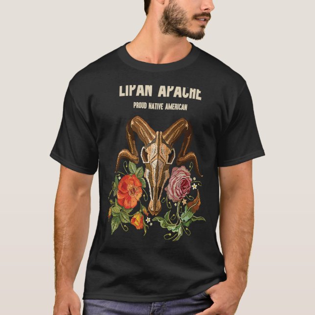Lipan Apache amerikansk indianstam infödd BOHO T Shirt (Framsida)
