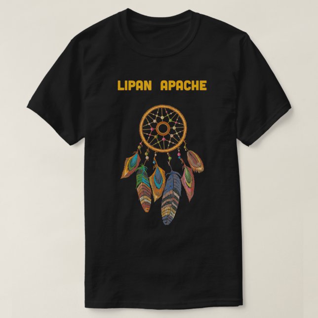 Lipan APACHE Native Indian Dream Catcher T Shirt (Design framsida)