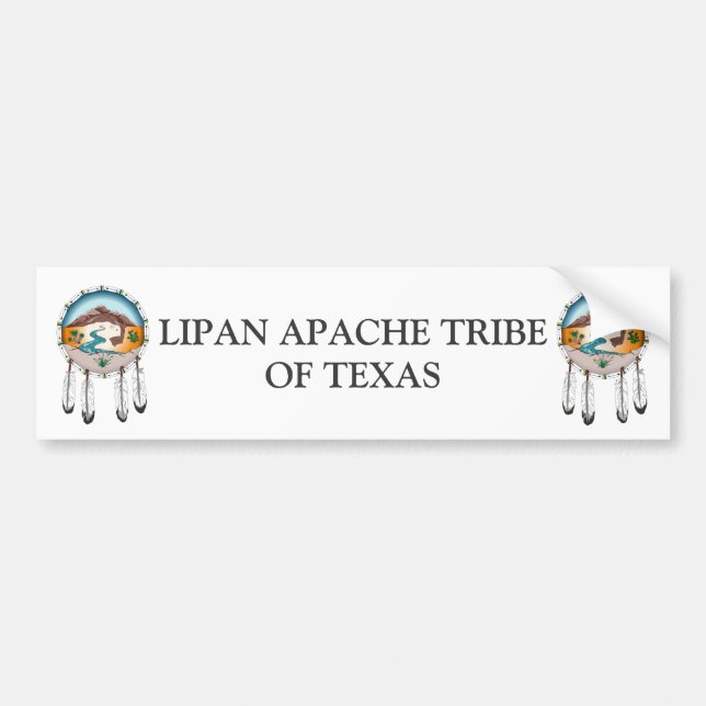 Lipan Apache stam av den Texas bildekalet Bildekal (Framsidan)