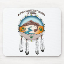 Lipan Apache stam av Texas Mousepad