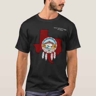 Lipan Apache stamTexas manar grundläggande svart T-shirt
