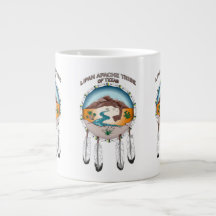 Lipan Apache Tribe 20 oz White Jumbo Mugg