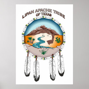 Lipan Apache Tribe från Texas 24" x 33,6" Poster