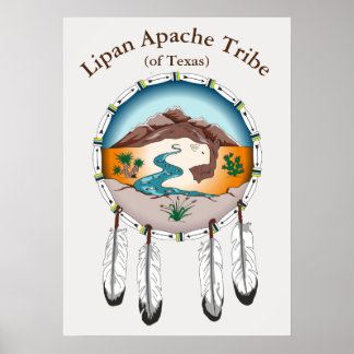 Lipan Apache Tribe (från Texas) Poster