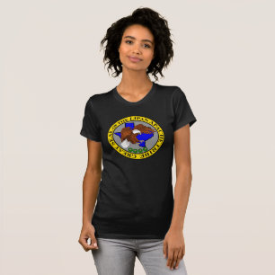 Lipan Apache Tribe's Underbarare Seal Womens Mörk T Shirt