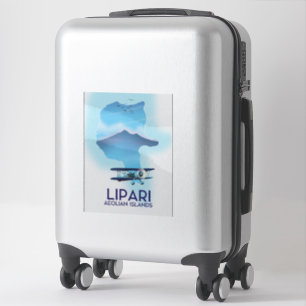 Lipari Aeolian ökarta Klistermärken