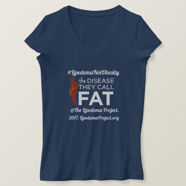 Lipedema Project 2017 #LipedemaNotFat Shirt Tröja (Design framsida)
