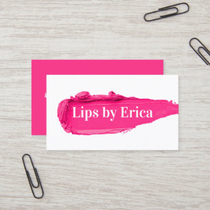 Lipense Distributor Rosa Lipstick Makeup Artist Visitkort