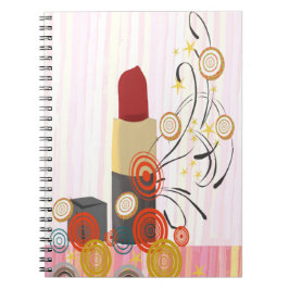 Lipense Lipstick Cosmetolog Makeup Artist Anteckningsbok Med Spiral